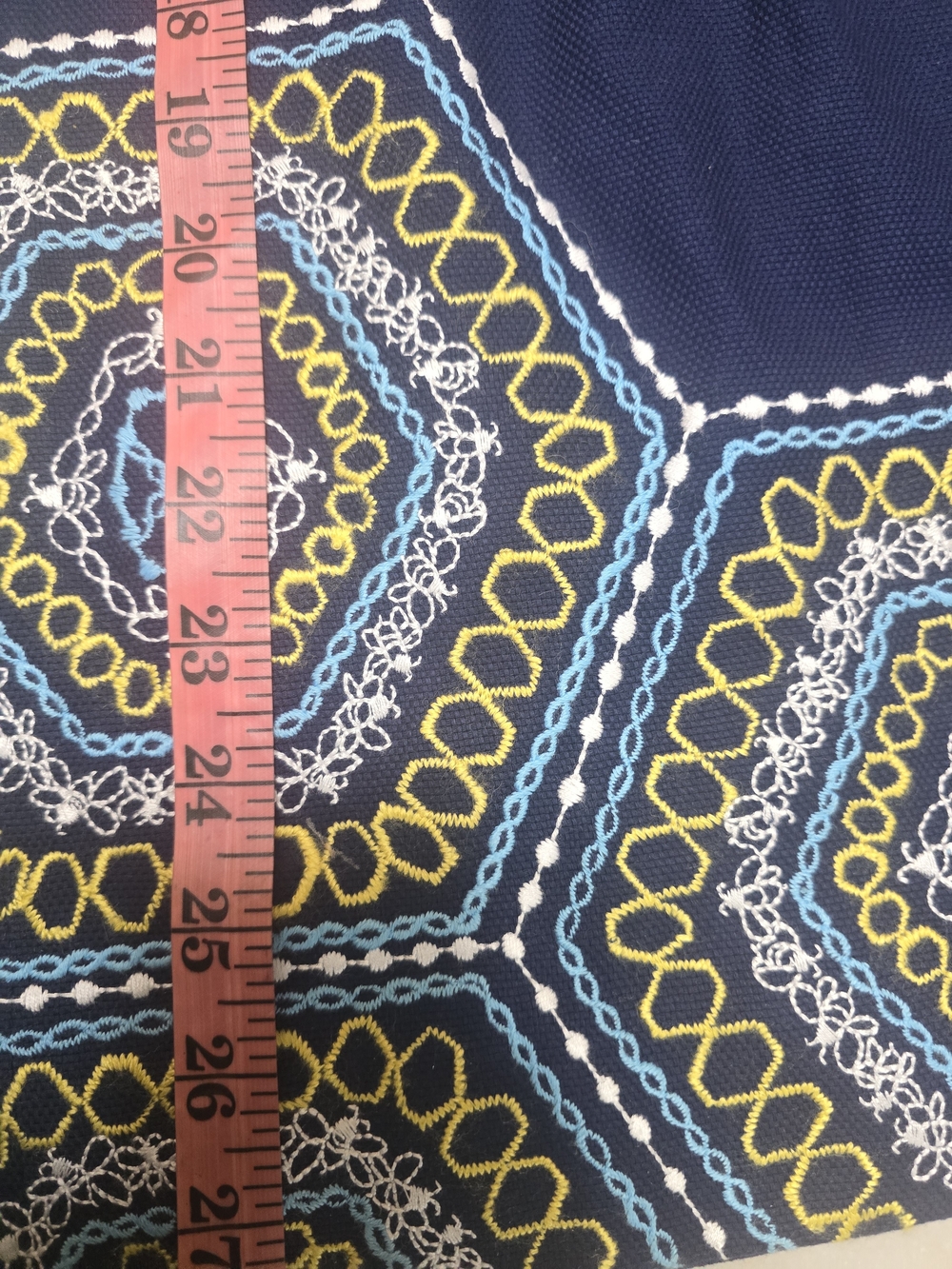 Lilly Pulitzer Navy Strapless Mini Dress with Teal Embroidery - Picture 8 of 9